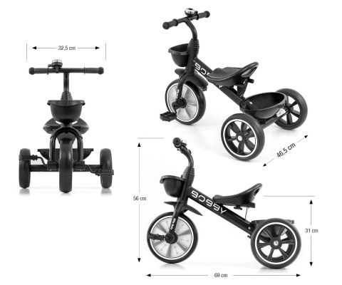 Milly Mally Rowerek Trójkołowy Bobby Black