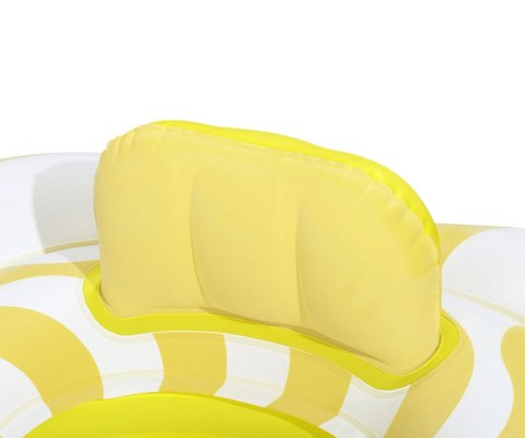 Bestway 32298 Siedzisko do nauki pływania Kwadrat Swim Safer Comfort Plush Zółte fale 76cm x 76cm