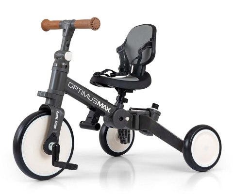 Milly Mally Rowerek 5w1 Optimus Max Dark Grey