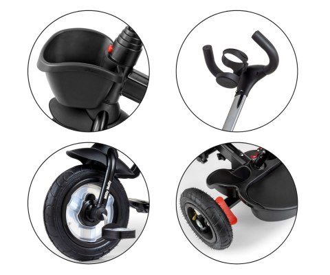 Milly Mally Rowerek Trójkołowy Movi Black-Pink