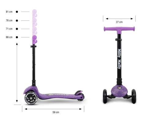 Milly Mally Scooter Sparky Violet