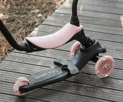 Qplay Hulajnoga Sema Evo 3w1 Coral Pink