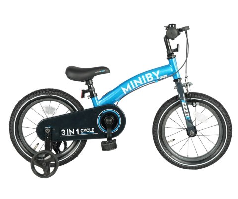 Qplay Rowerek Dziecięcy - Rowerek Biegowy Miniby 14 cali Blue