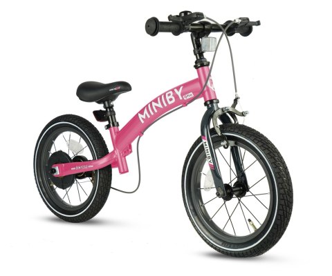 Qplay Rowerek Dziecięcy - Rowerek Biegowy Miniby 14 cali Rosa