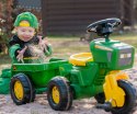 Rolly Toys 052769 Traktor Rolly-Kid John Deere 3-Kołowy z Przyczepą