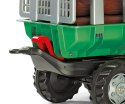 Rolly Toys 122158 Przyczepa Rolly-Timber Zielona do przewozu drzew, 2-osie