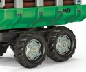 Rolly Toys 122158 Przyczepa Rolly-Timber Zielona do przewozu drzew, 2-osie