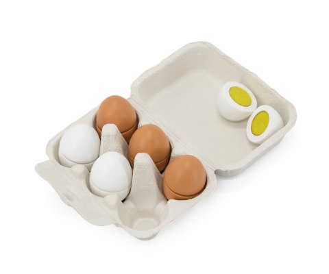 Viga 44752 Drewniany zestaw do krojenia 6 jajek w wytłoczce