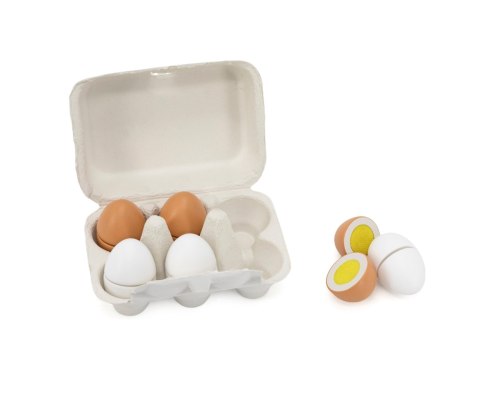 Viga 44752 Drewniany zestaw do krojenia 6 jajek w wytłoczce