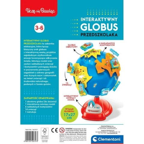 Clementoni Interaktywny globus przedszkolaka 50757