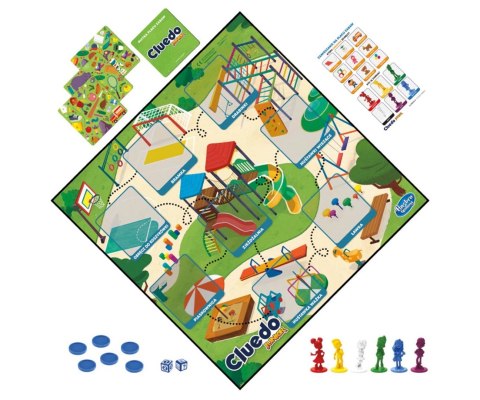 HASBRO GRA CLUEDO JUNIOR 2w1 POLSKA WERSJA