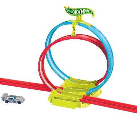 Hot Wheels HPC05 Neon Speeders Zestaw torów - Neonowa świecąca pętla