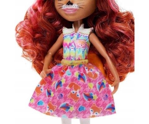Mattel Enchantimals HNT60 Zestaw Lalka Fennec Fox i Rodzina Lisków