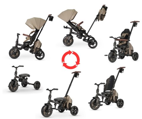 Qplay Rowerek Trójkołowy Comfo Max Coffee