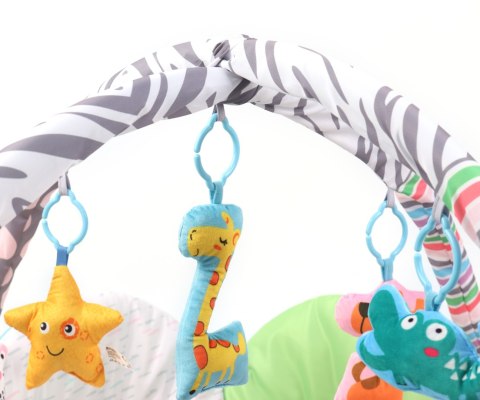 TinyMini JL639-2A Mata edukacyjna 2w1 Kwiat Zoo