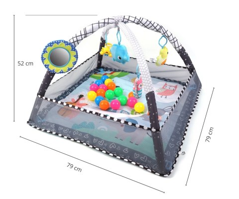 TinyMini JL652-1A Mata edukacyjna 2w1 Kojec z Piłeczkami