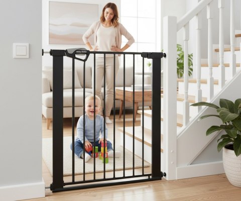 Milly Mally Bramka zabezpieczająca Barierka na schody Guardy 83 Black
