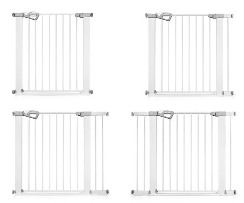Milly Mally Bramka zabezpieczająca Barierka na schody z rozszerzeniami Guardy 104 White