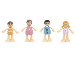 Viga 44061 PolarB Zestaw drewnianych laleczek - rodzina