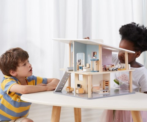 Viga 44061 PolarB Zestaw drewnianych laleczek - rodzina