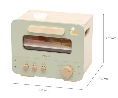 Viga 44260 PolarB Drewniana kuchenka - piekarnik i zestaw ciastek