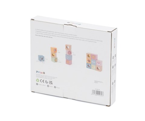 Viga 44279 PolarB Zestaw drewnianych klocków edukacyjnych z efektami