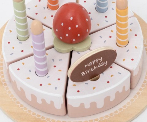 Viga 44286 PolarB Drewniany tort urodzinowy do zabawy