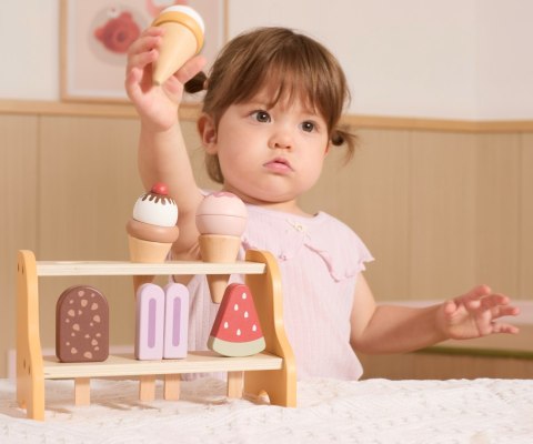 Viga 44293 PolarB Drewniany zestaw lodów - mała lodziarnia
