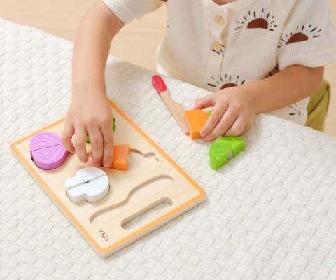 Viga 44790 Zabawa w krojenie - kolorowe warzywa