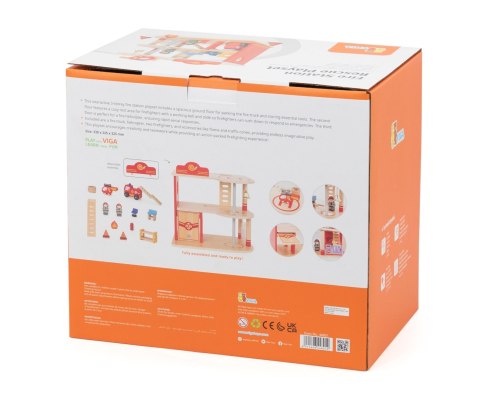 Viga 44801 Drewniana remiza strażacka z akcesoriami