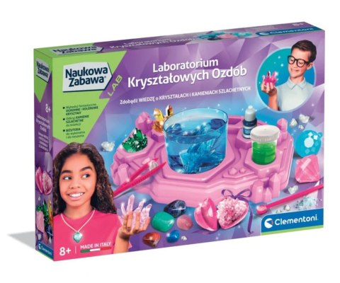 Clementoni 50398 Naukowa Zabawa Lab Laboratorium Kryształów Ozdobnych