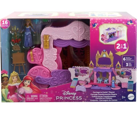 Mattel HWX17 Disney Princess Zestaw Karoca i Zamek 2w1
