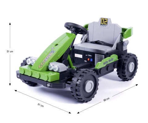 Milly Mally Pojazd na akumulator Prime 2w1 Green