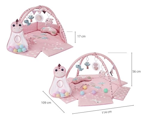 TinyMini CC9881 Mata edukacyjna Dino Pink