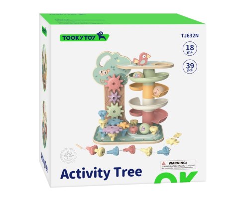 Tooky Toy TJ632N Drewniane zakręcone drzewo