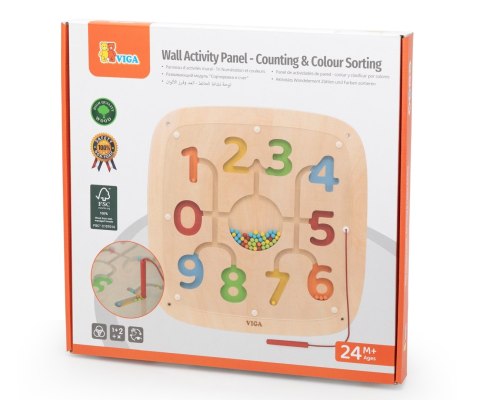 Viga 44811FSC Tablica edukacyjna - magnetyczna zabawa z liczbami