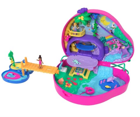 Mattel HRD40 Polly Pocket Kompaktowa Torebka Rodzina Leniwców