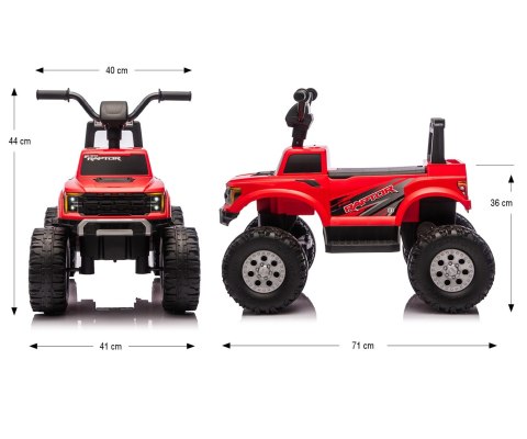 Milly Mally Pojazd na akumulator Ford F-150 Raptor Red