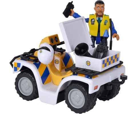 Smoby 8367 Strażak Sam Quad Policyjny z Figurką