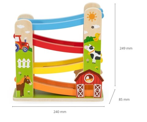 Viga 44844 Drewniana Zjeżdżalnia Samochodowa Farma