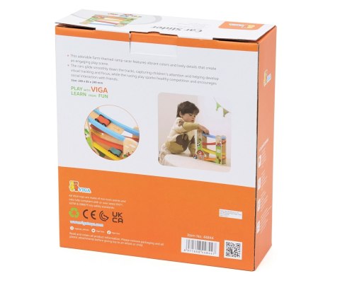 Viga 44844 Drewniana Zjeżdżalnia Samochodowa Farma