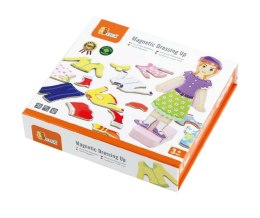 Viga 59652 Magnetyczna ubieranka - dziewczynka