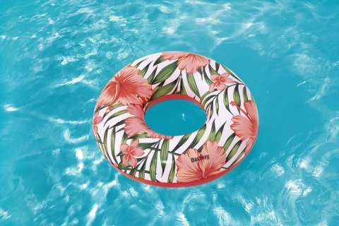 Bestway 36237 KOŁO DO PŁYWANIA KWIATY 119cm NIEBIESKIE