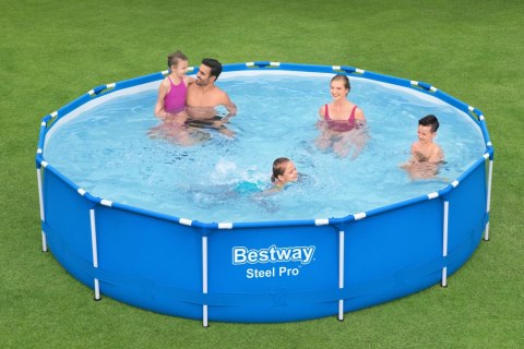 Bestway 5612E BASEN STELAŻOWY STEEL PRO Z POMPĄ FILTRACYJNĄ 3.66m x 0.76m
