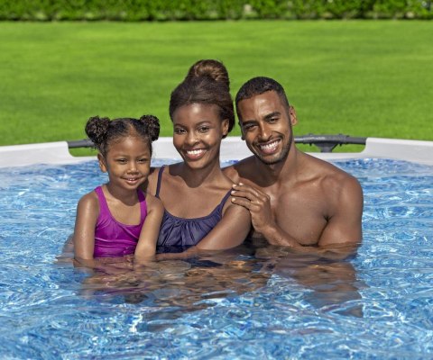 Bestway 56416 BASEN STELAŻOWY STEEL PRO MAX Z POMPĄ FILTRACYJNĄ 3.66m x 0.76m