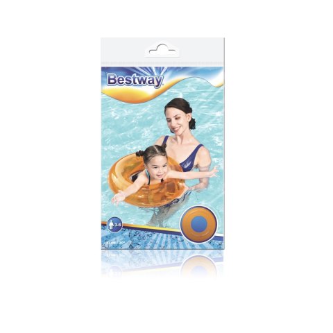 Bestway 36022 KÓŁKO DO PŁYWANIA PRZEŹROCZYSTE 51cm POMARAŃCZOWE