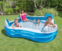 Intex 56475NP Basen rodzinny z siedzeniami 229cm x 229cm x 66cm