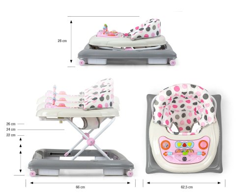 Milly Mally Chodzik dla Dziecka Patrol Pastel Dots