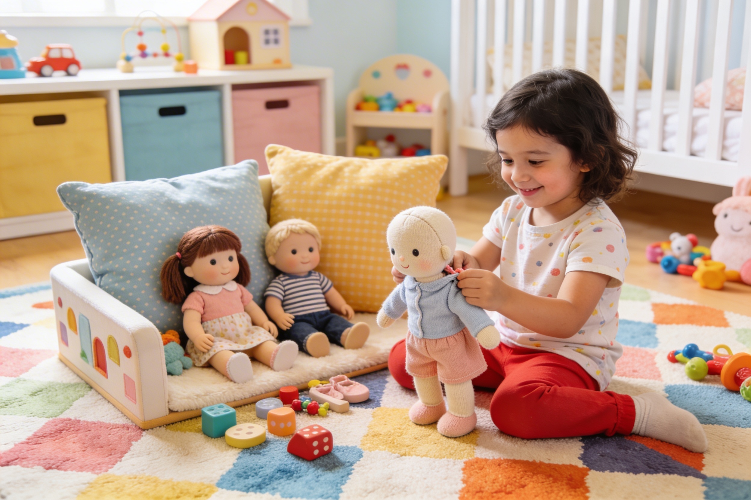 Czy 3-latki bawią się lalkami?